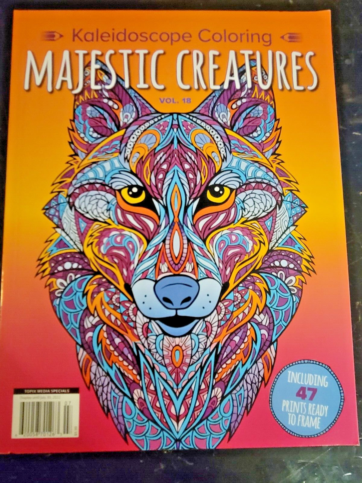 MAJESTIC CREATURES Vol. 18 Adult Coloring Book With 47 Prints Ready To Frame!