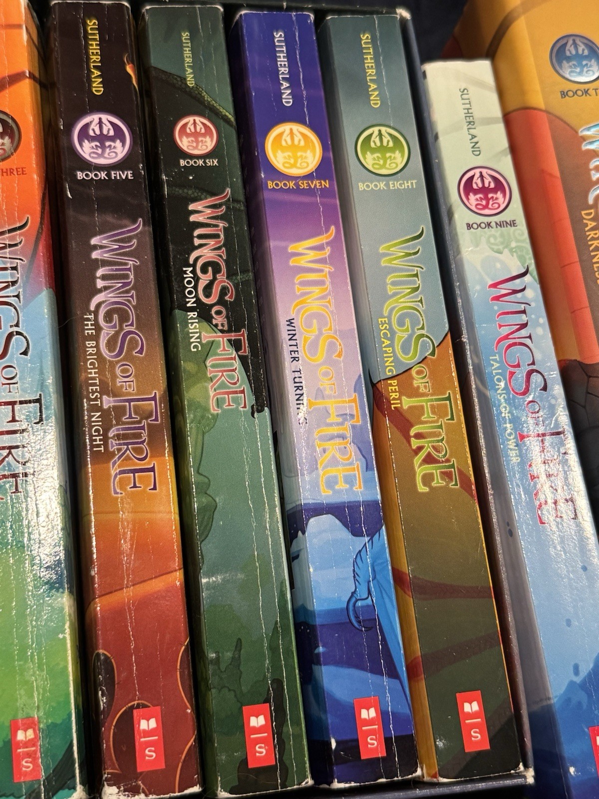 Wings of Fire by Tui Sutherland – 17 Bk Lot mixPB/HC, 1-3, 5- 14 missing book 4