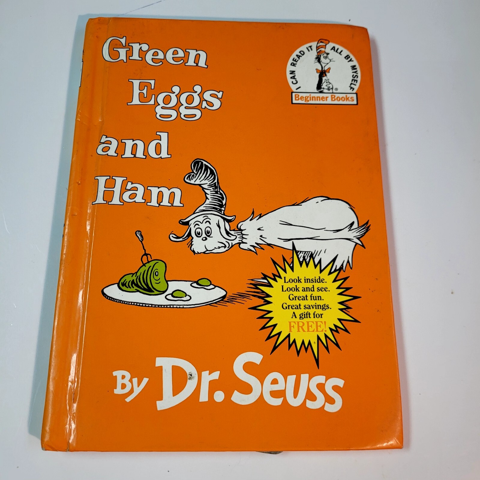 Green Eggs And Ham Book Dr. Seuss Crafter 62 Pages hard cover front pages gone