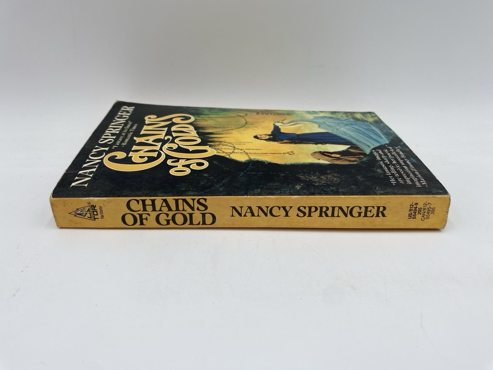 Vintage PB NANCY SPRINGER Chains of Gold. Tor 1988. 1st pbk. Romantic fantasy