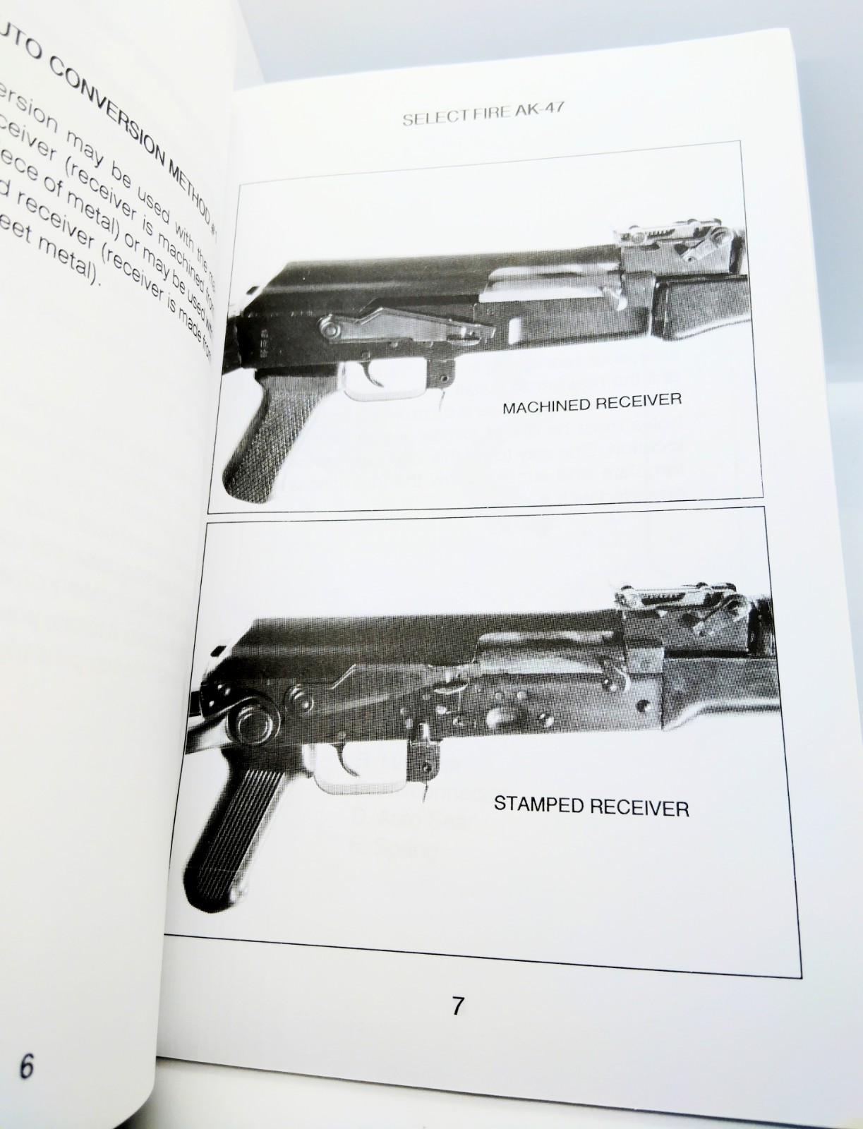 AK-47 Galil Valmet Select Fire Conversion Manual Rifle Booklet