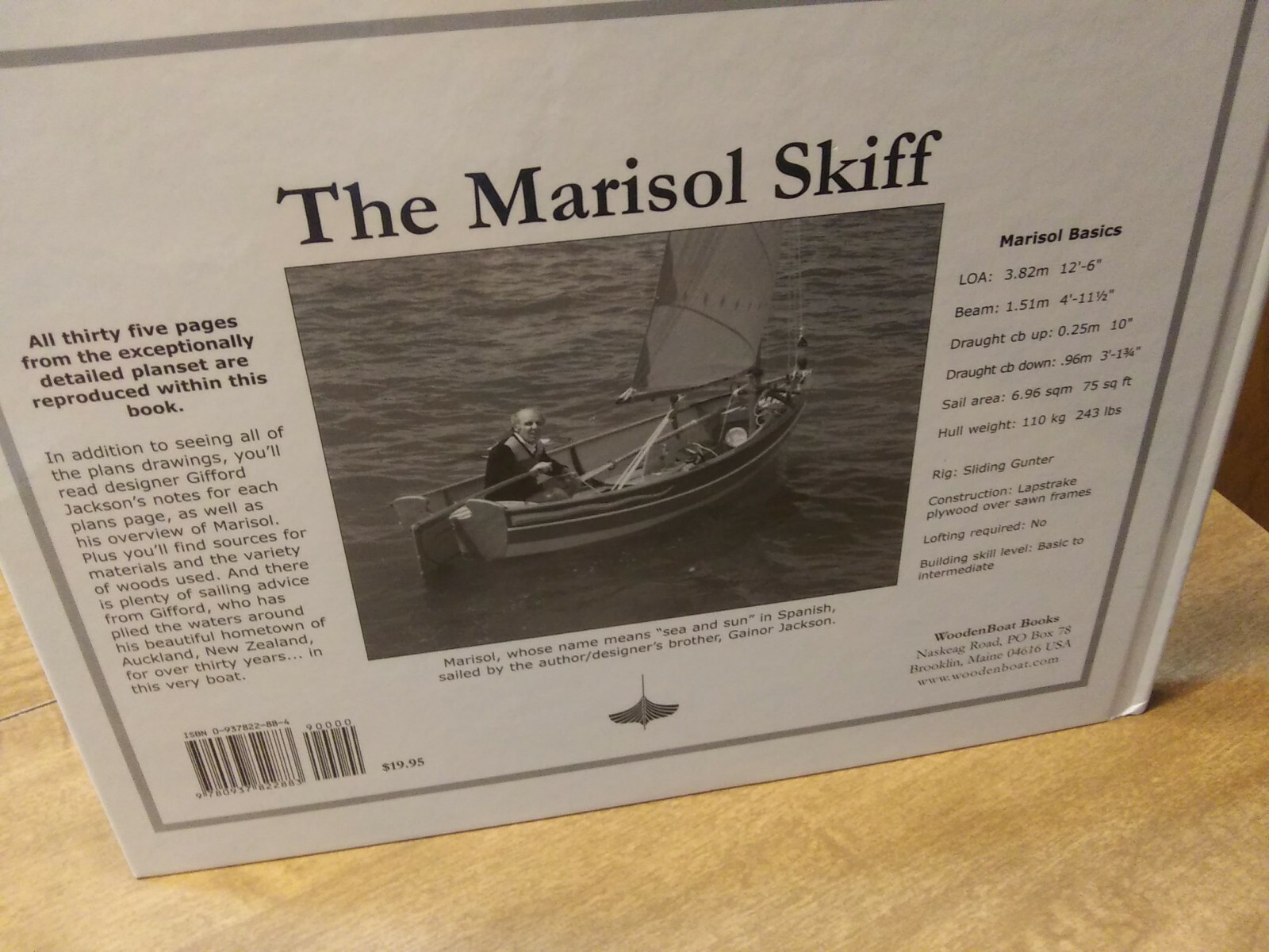 MARISOL SKIFF By Gifford Jackson – Hardcover , COMPLETE BUILDING PLANS