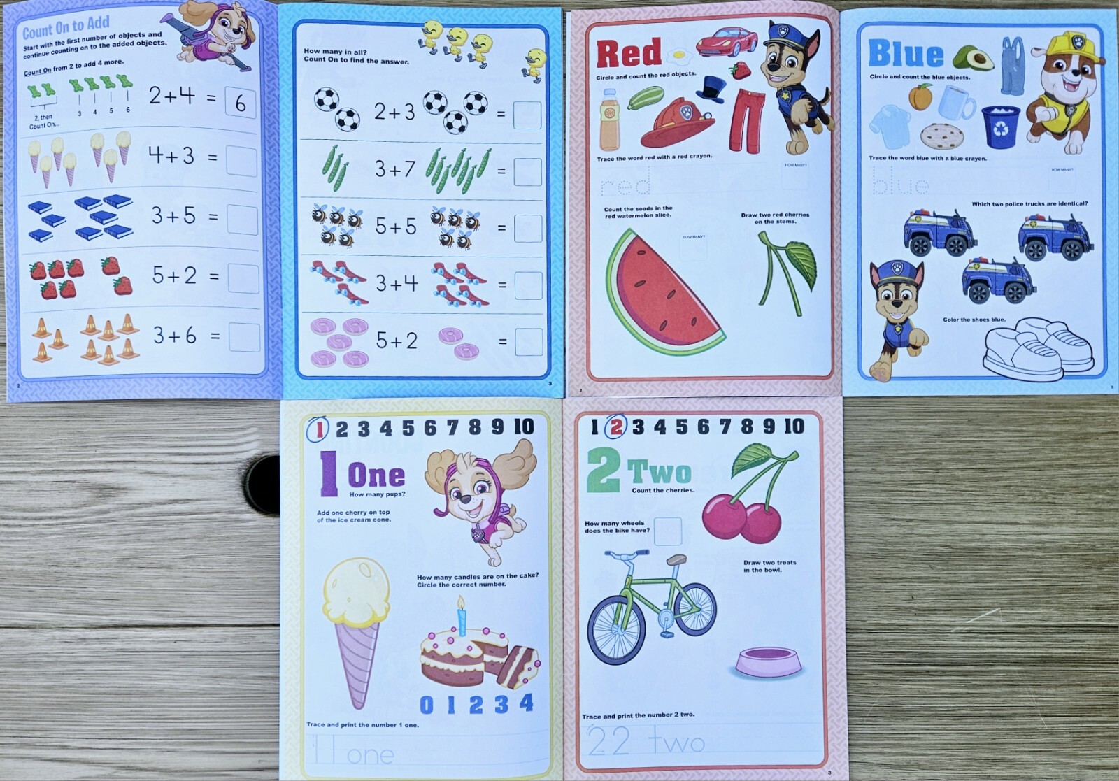 Paw Patrol Pre-K Workbook set of 6 Brand New