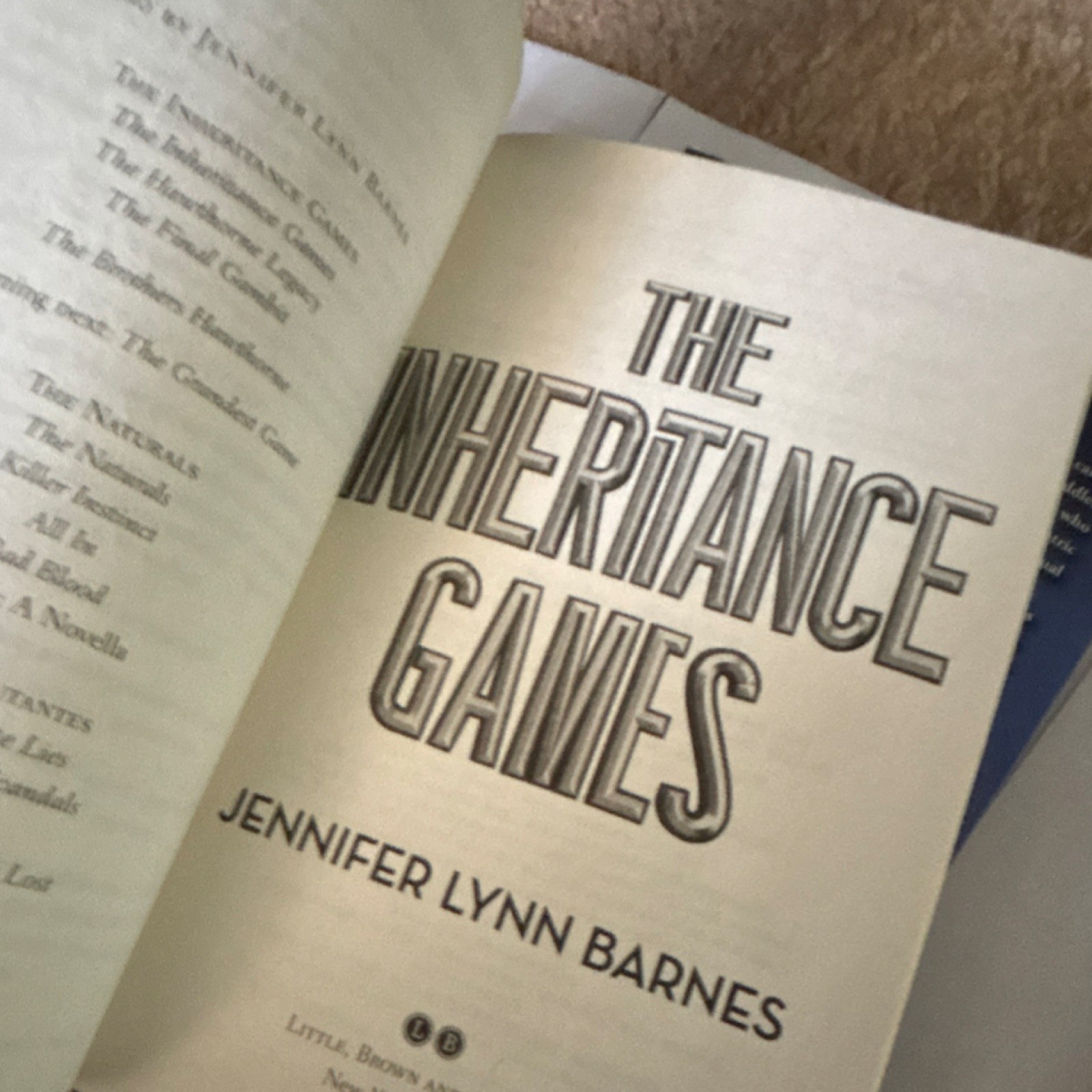 The Inheritance Games Full Series by Jennifer Lynn Barnes, Paperback, YA Myste…