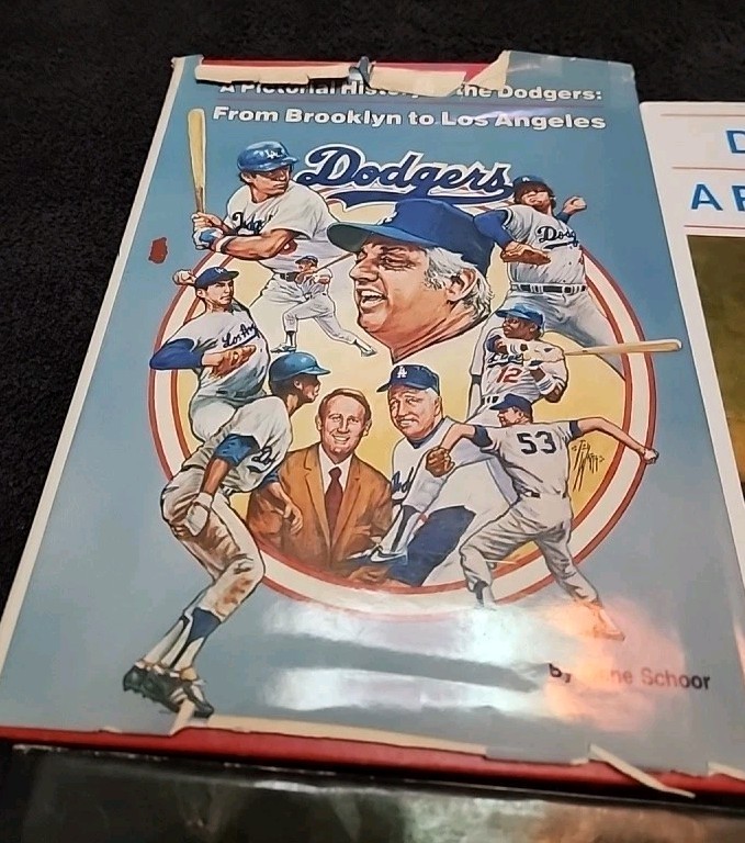 Lot of 4 Vintage Major League Baseball Books – This Great Game, Dodgers