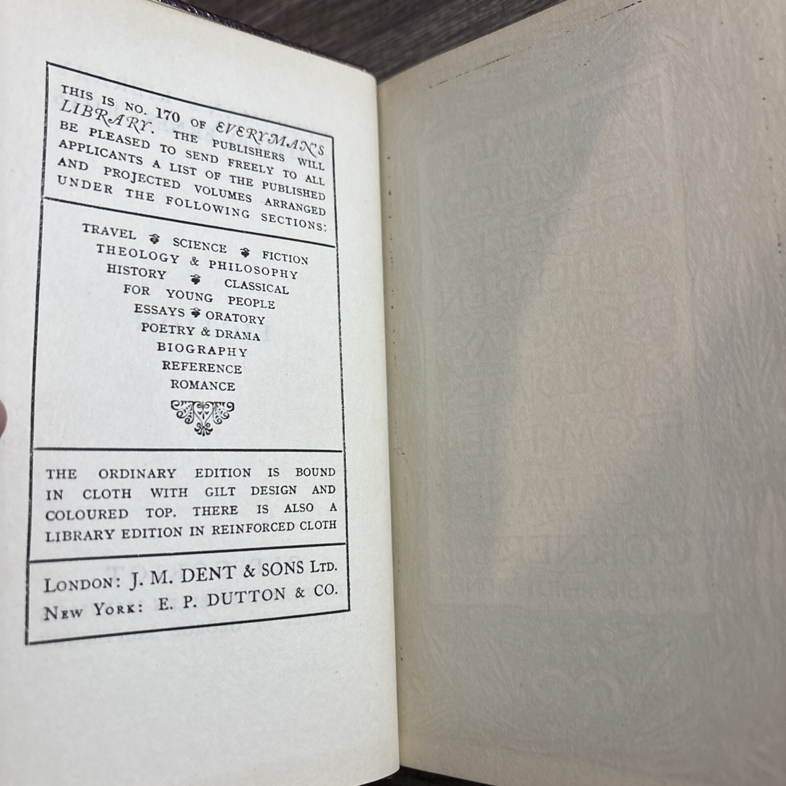 Old Goriot By Honore de Balzac J. M. Dent & Sons Ltd. 1922 Reprint