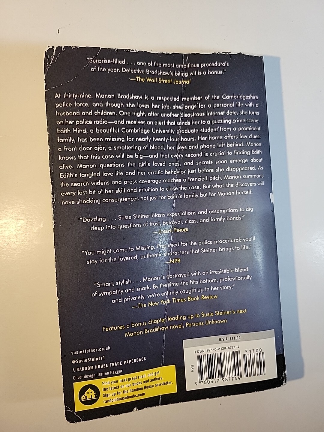 Manon Bradshaw Ser.: Missing, Presumed : A Novel by Susie Steiner (2017,…