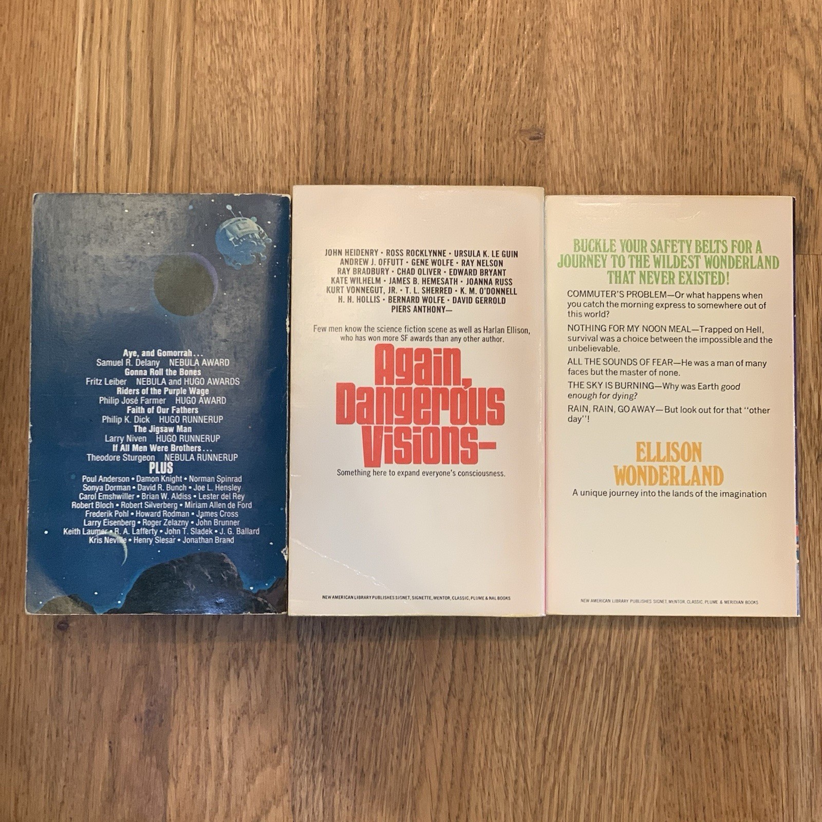 Harlan Ellison Mass Market Paperback LOT OF 3 – Vintage SF SHORT STORIES