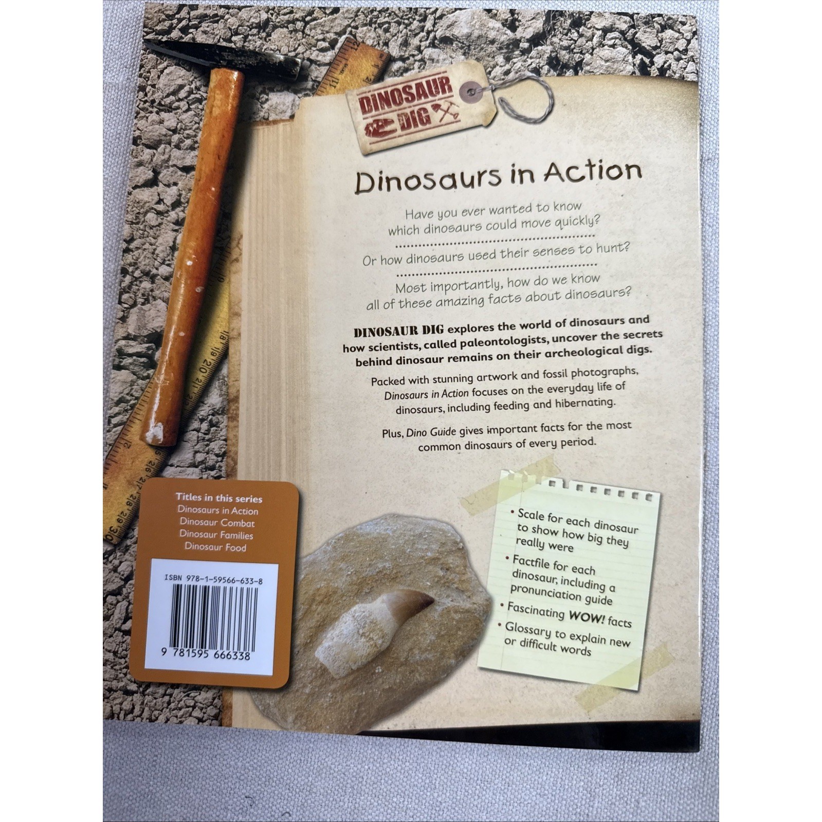 Dinosaur Books Kids Set 4 Rupert Matthews QEB Fossil Science Lot