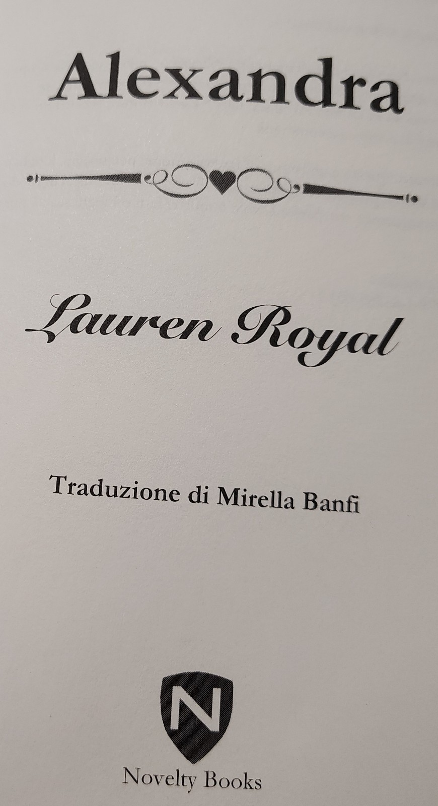 Alexandra by Lauren Royal (Trade Paperback, Italian Edition, 2015) LIKE NEW