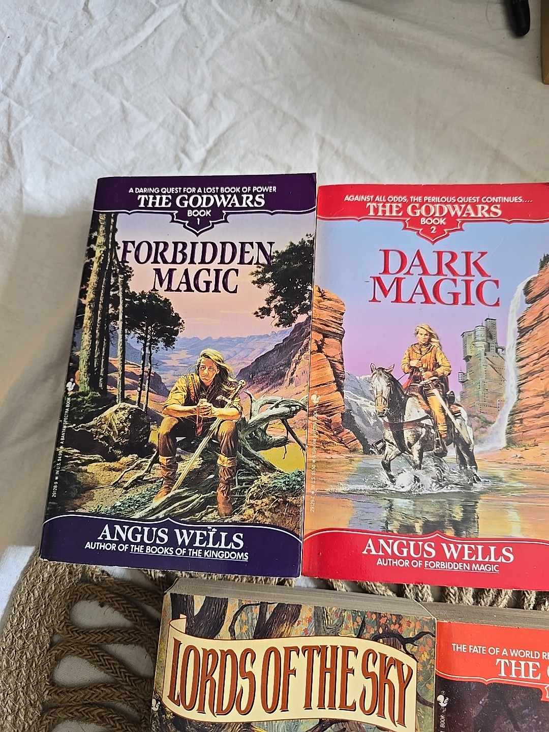 Lot of 5 The God Wars, Exile Children’s, Lords of the Sky Angus Wells PB Books