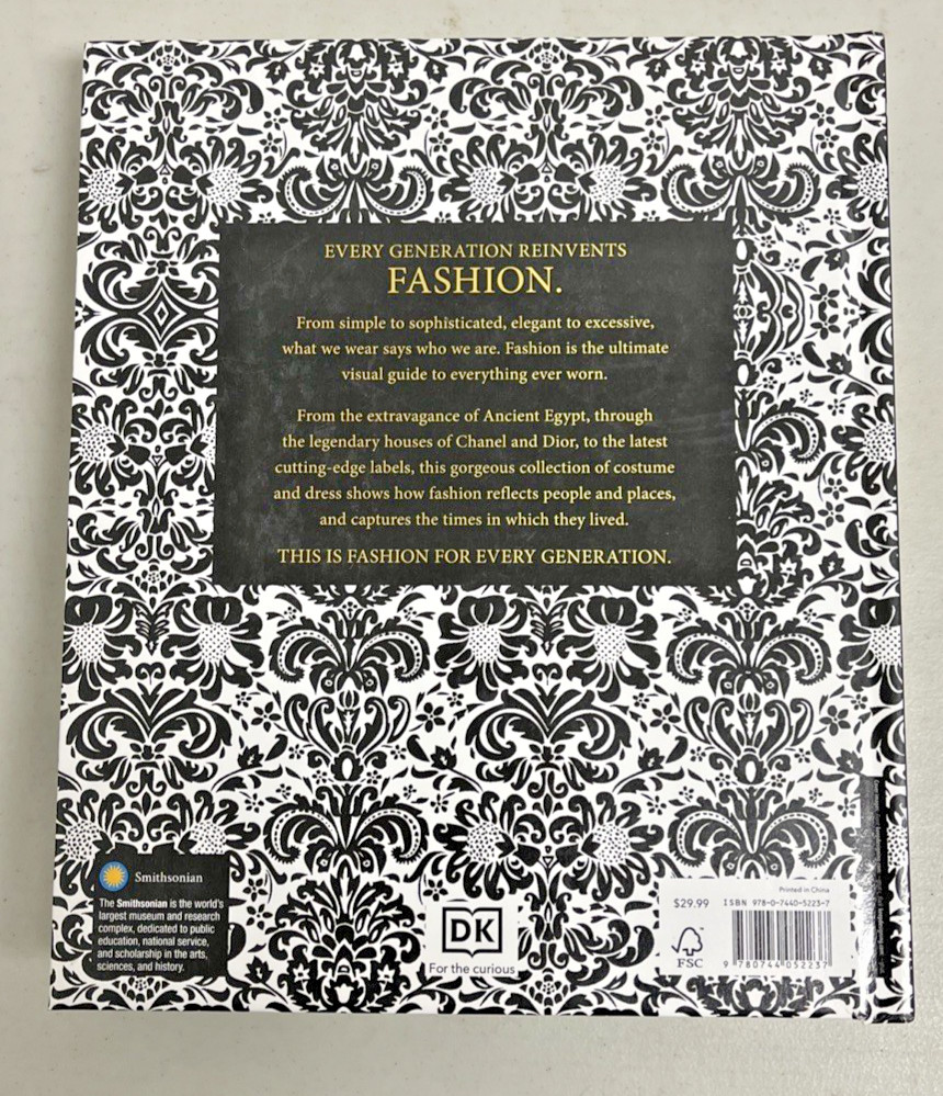 Fashion The Definitive History of Costume And Style HardcoverBook Smithsonian DK