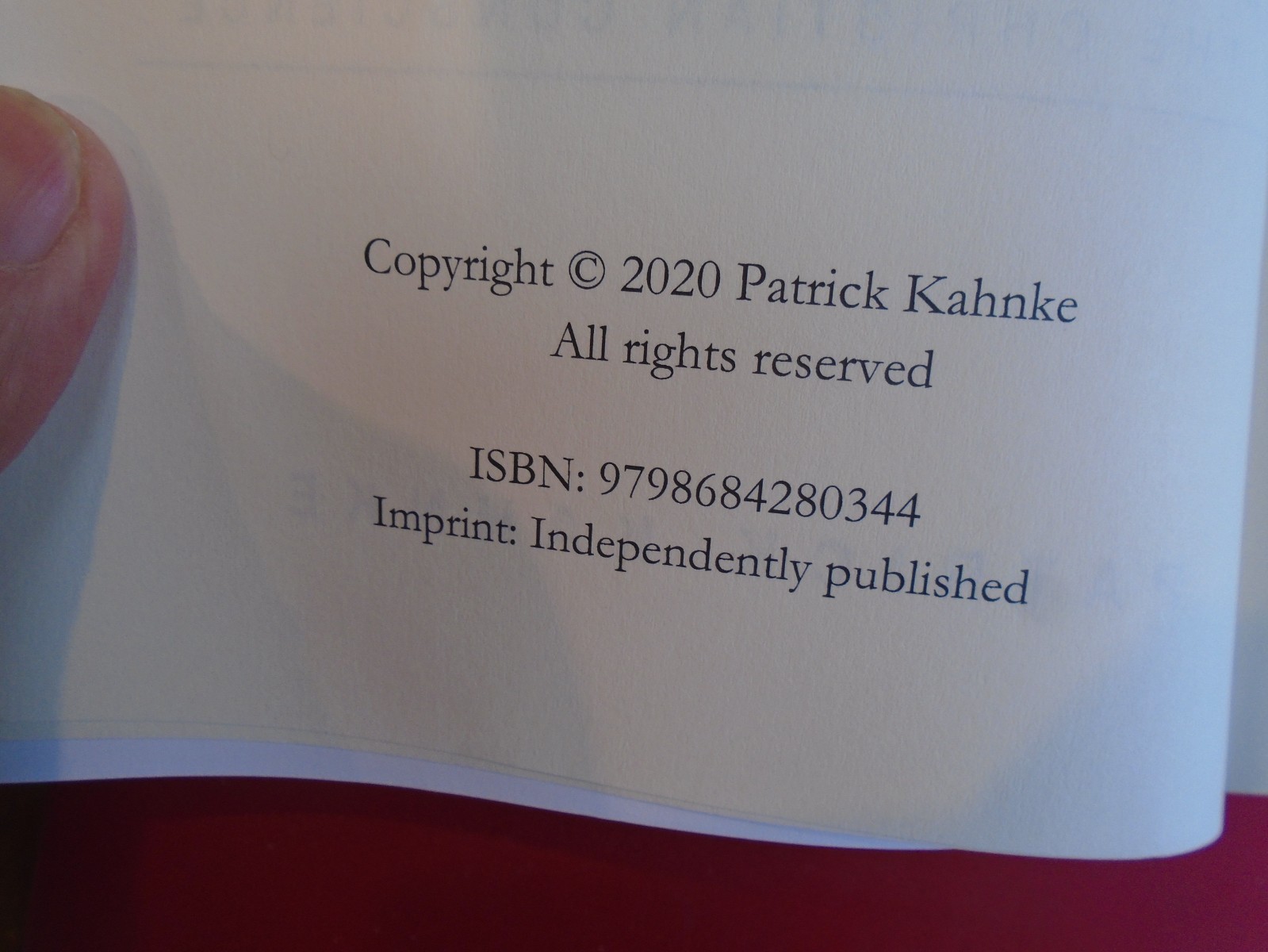 MAGA Seduction by Patrick Kahnke, 2020 First Edition, 198 Pages