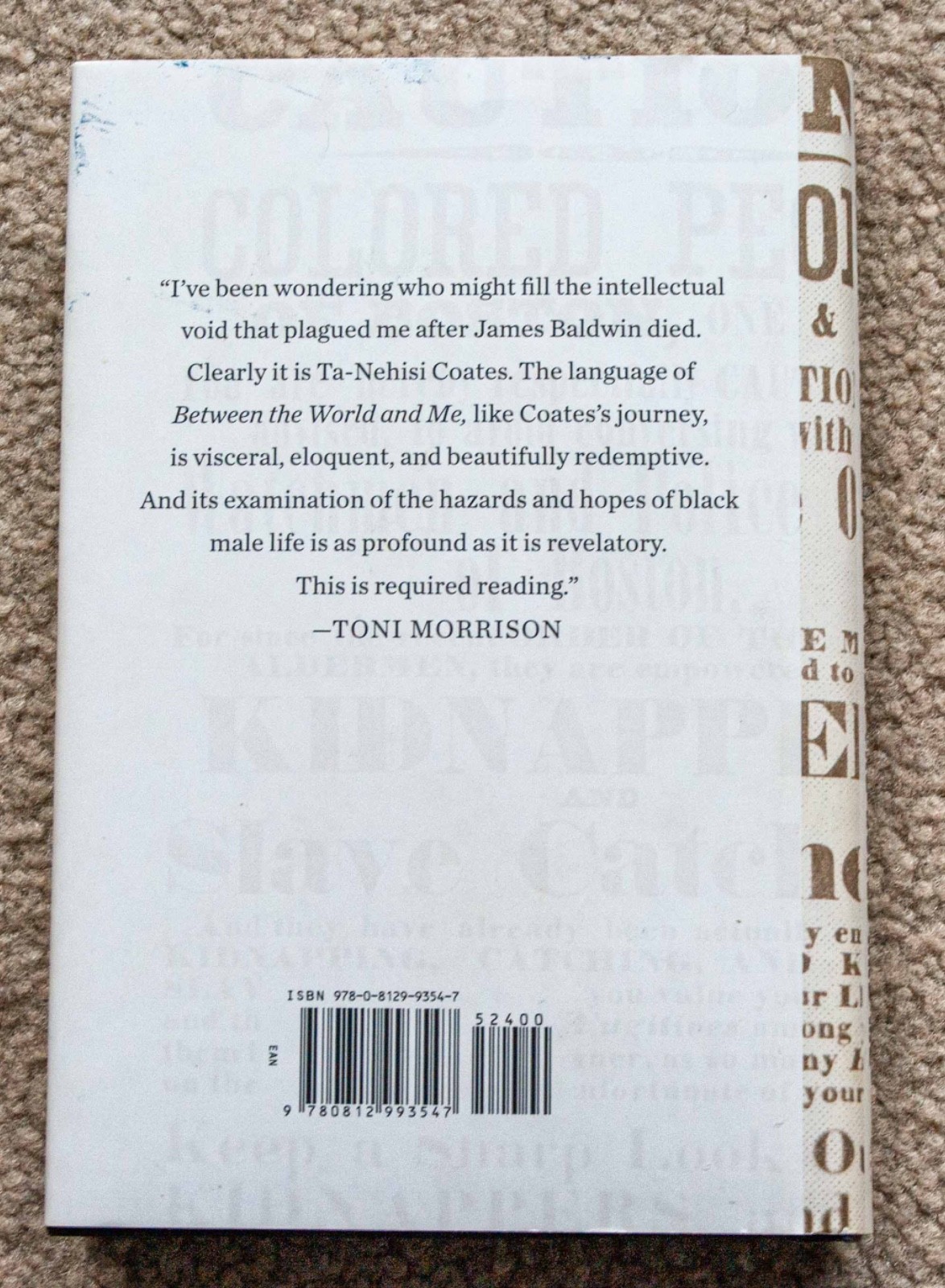 Between the World and Me by Ta-Nehisi Coates – HC, 152 pages