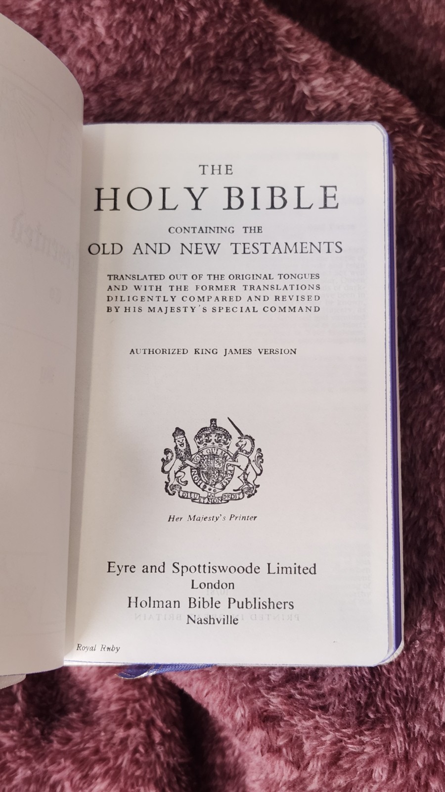 HOLY BIBLE * OES – Holman Edition KJV 5.5″x3.5″ – Eastern Star