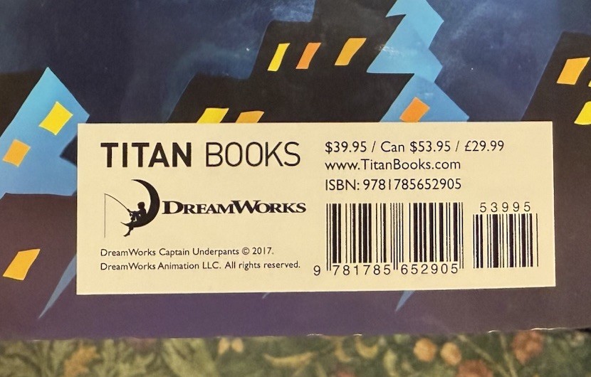 Titan Books The Art of Captain Underpants: The First Epic Movie HC 2017 Illus