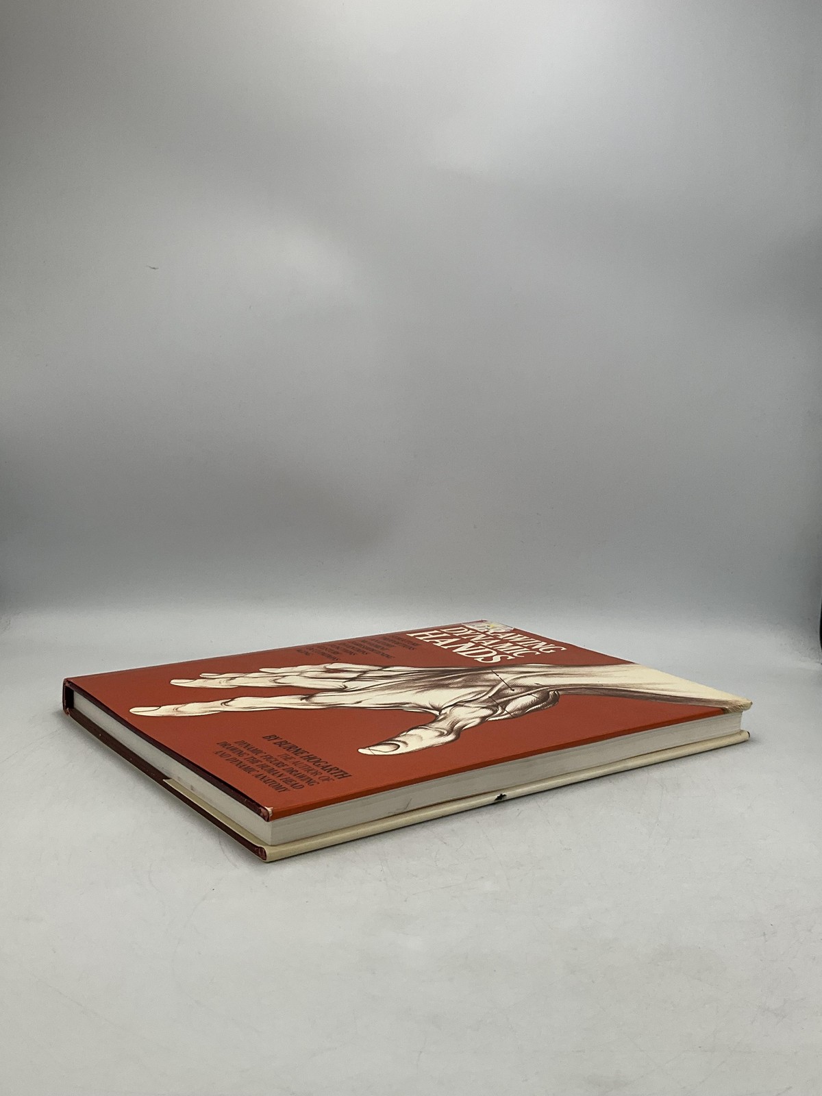 Vintage Drawing Dynamic Hands Burne Hogarth Hardcover Orange 1st 1977 DJ