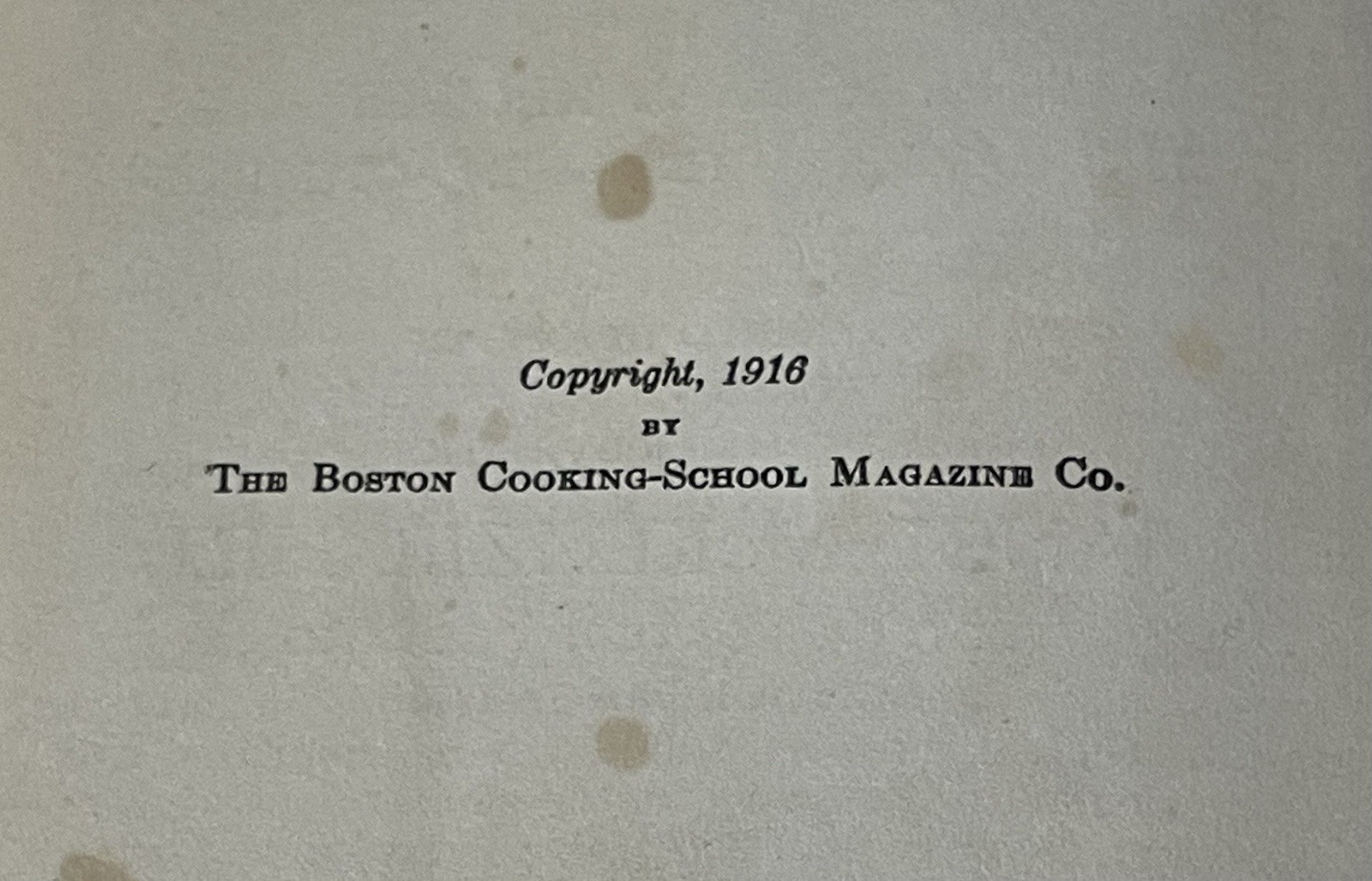 1916 Nyal Cook Book by Janet McKenzie Hill Boston Cooking School Antique HC