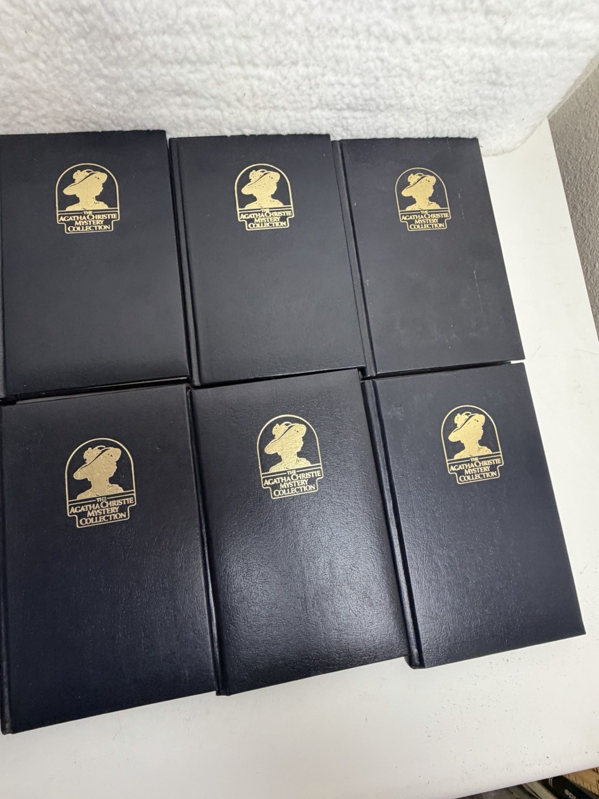 Lot 37 Bantam Agatha Christie Mystery Collection Leatherette Hardcover Books HC