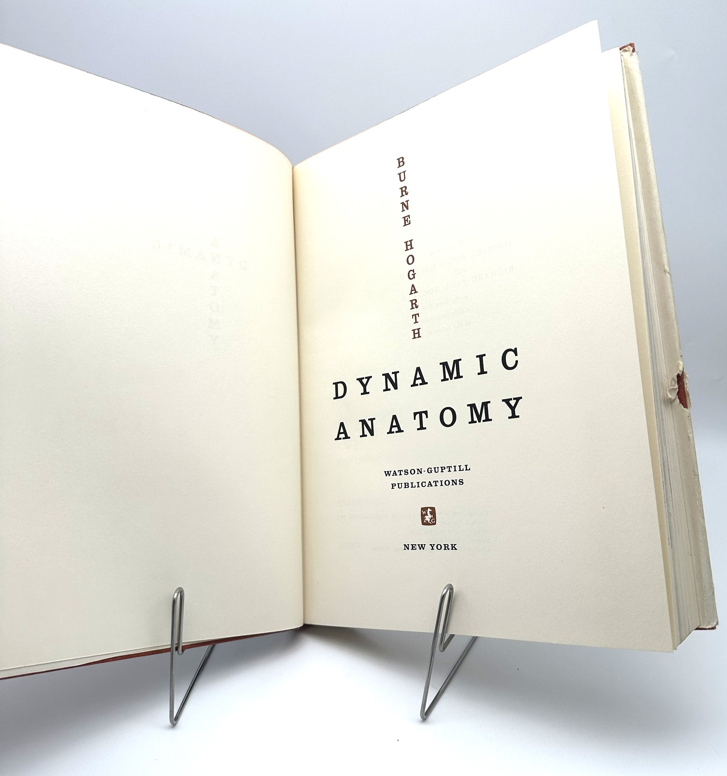Dynamic Anatomy by Burne Hogarth Vintage 1958 Watson-Guptill Art Reference Book