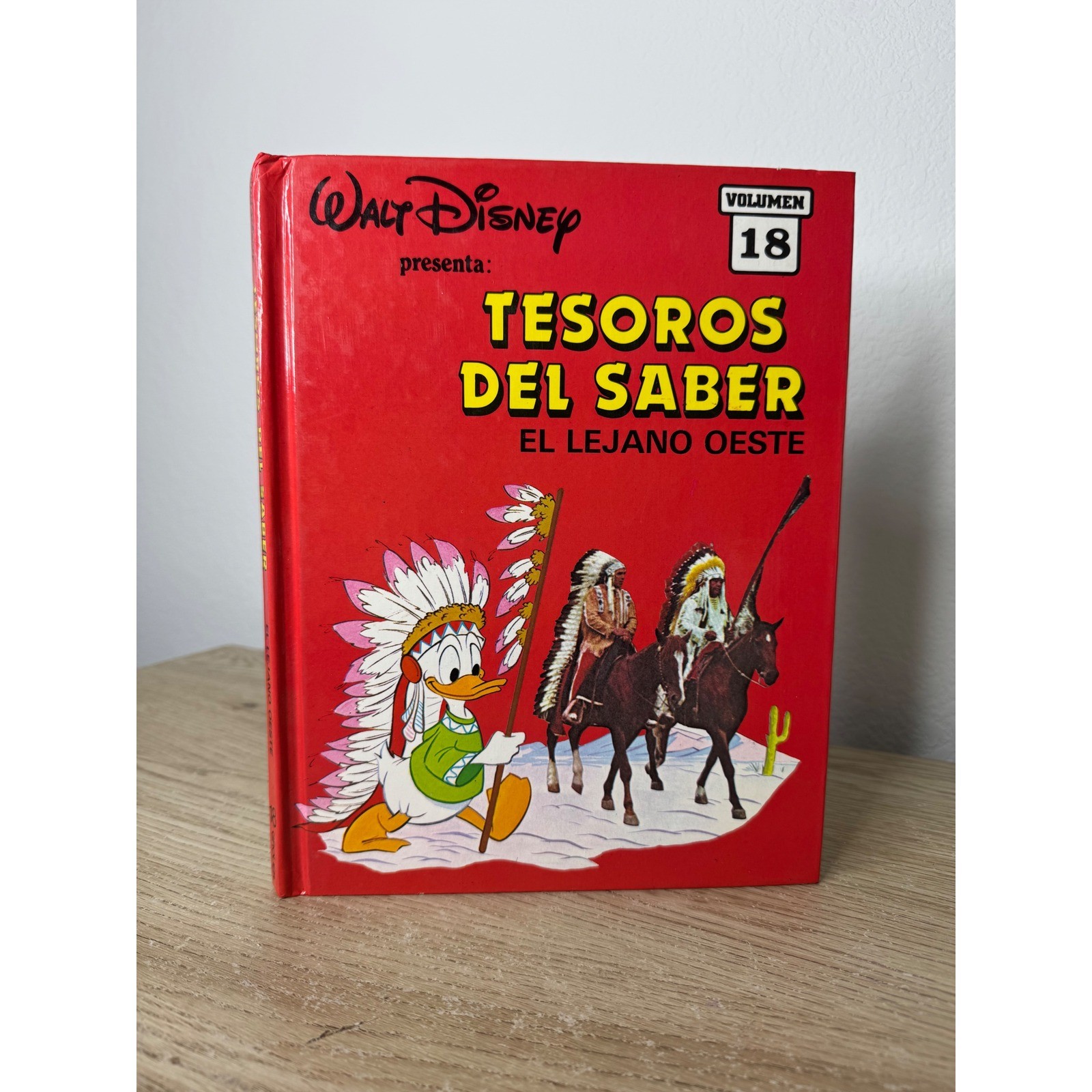 Walt Disney Tesoros Del Saber Vol 18 El Lejano Oeste Spanish Hardcover Book 1990