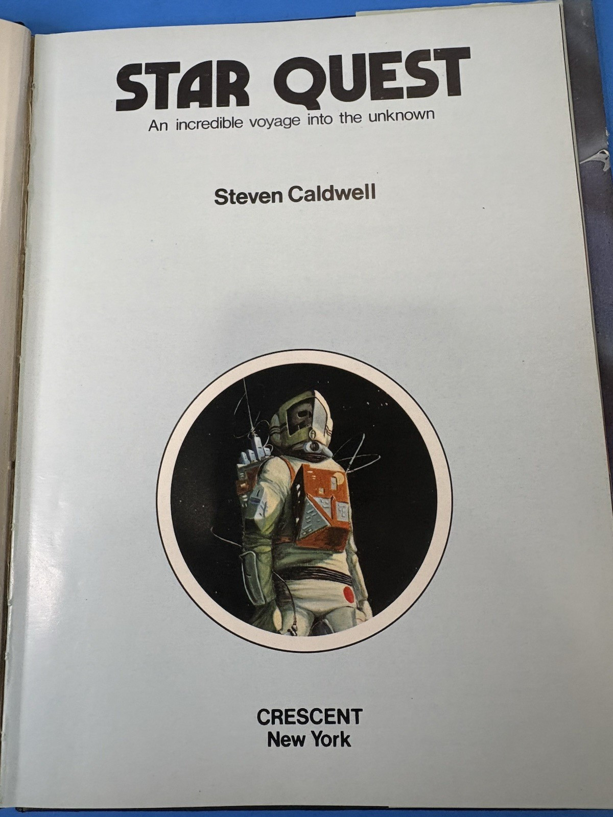 VTG Star Quest Galactic Encounters Steven Caldwell 1980s Sci-Fi Art Hardcover DJ