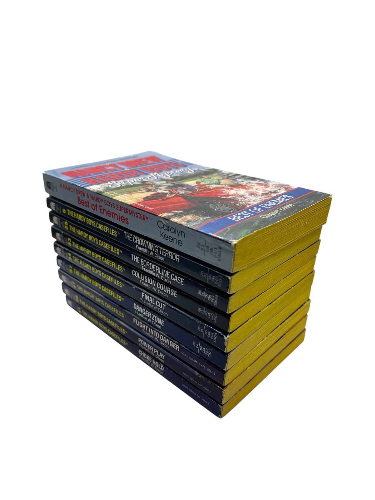 Lot of 9 Hardy Boys Case Files by Franklin W Dixon Vintage Paperback