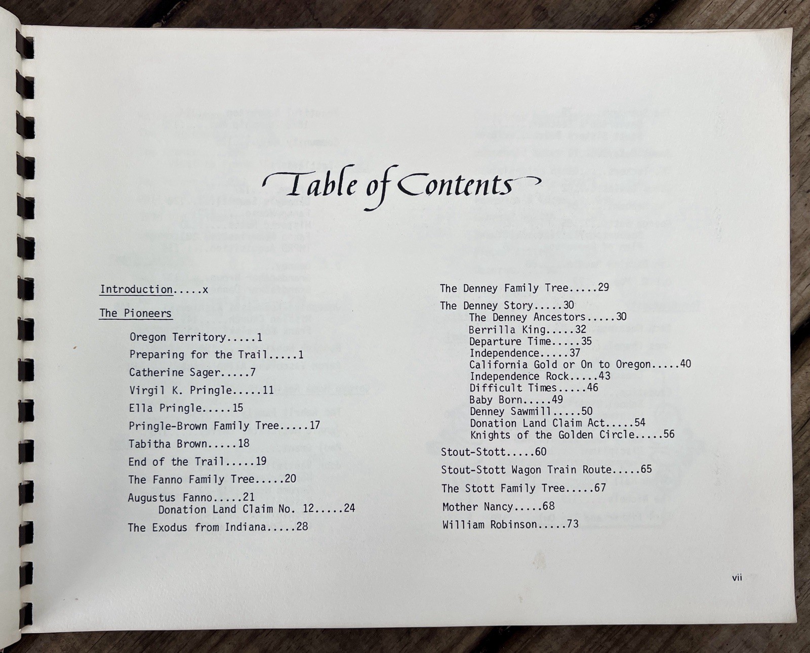 Traces of the Past 1984 Local-Family History Beaverton Washington County Oregon