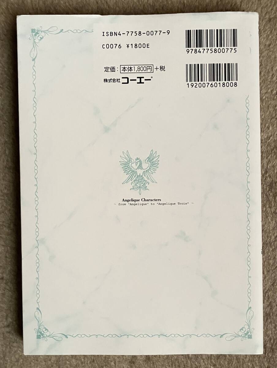 Angelique Characters Art Book Used with Wear