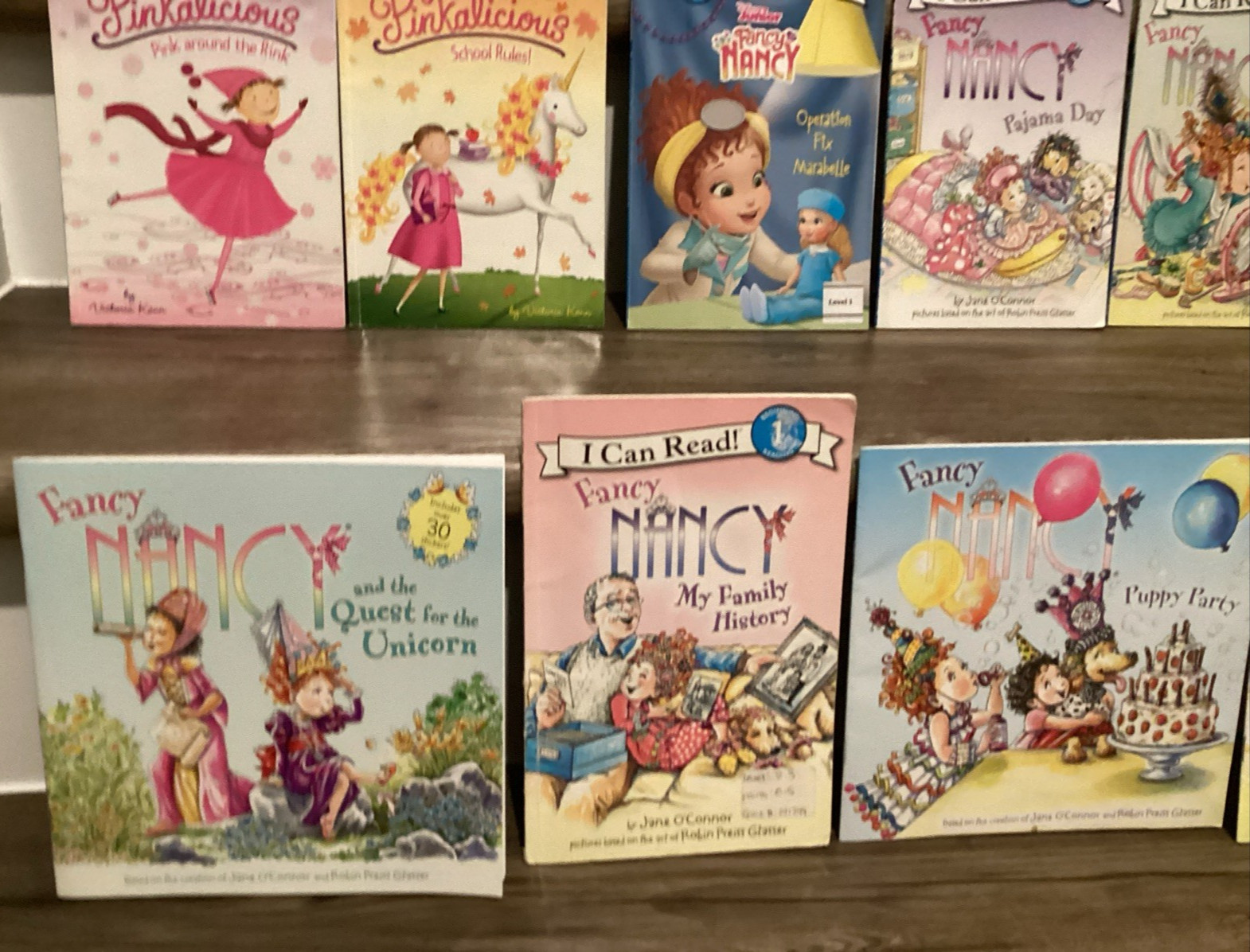 Pinkalicious & Fancy Nancy I Can Read Phonics Kids Books Lot Of 15 + Cookbook