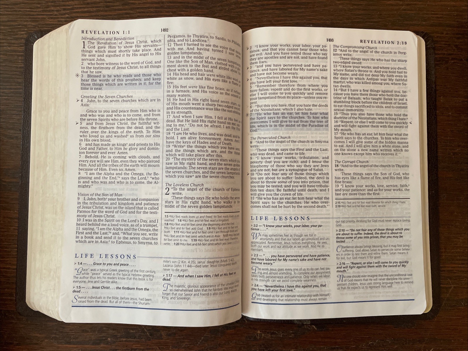 Charles F. Stanley Life Principles Bible NKJV Indexed Leather Burgundy 2005