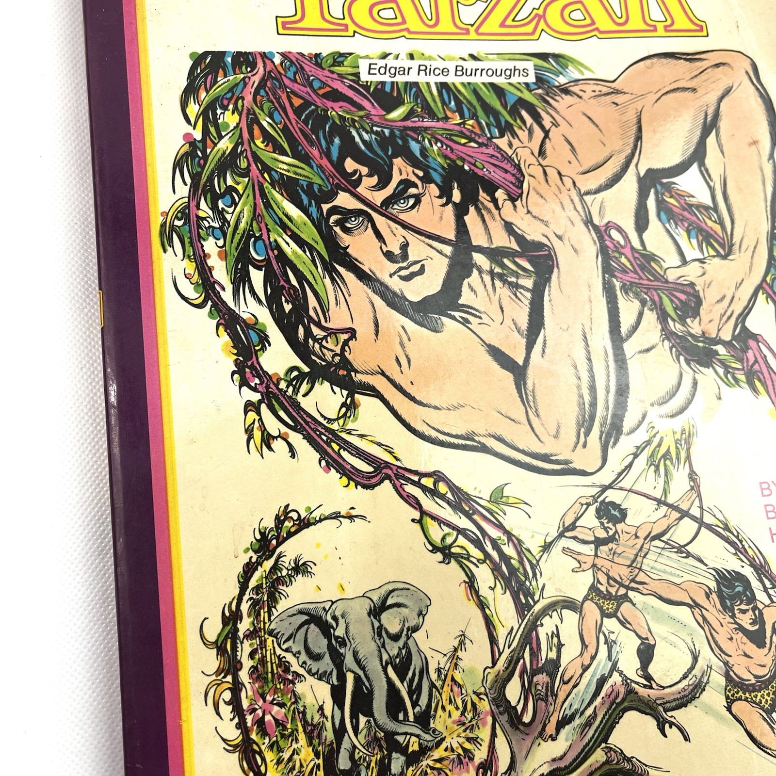 Jungle Tales of Tarzan Edgar Rice Burroughs Burne Hogarth Illustrated Book 1976
