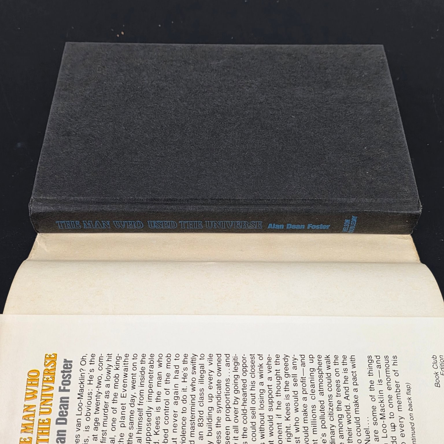 The Man Who Used the Universe Alan Dean Foster 1983 Science Fiction Nelson