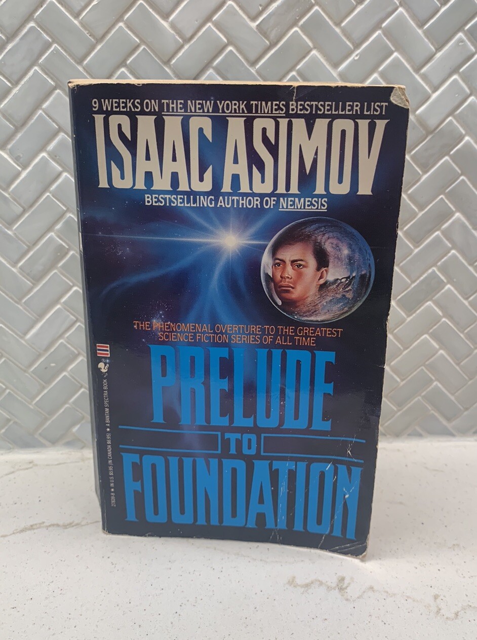 FOUNDATION Novels by Isaac Asimov Lot of 3 mm paperback set + Prelude three PICS