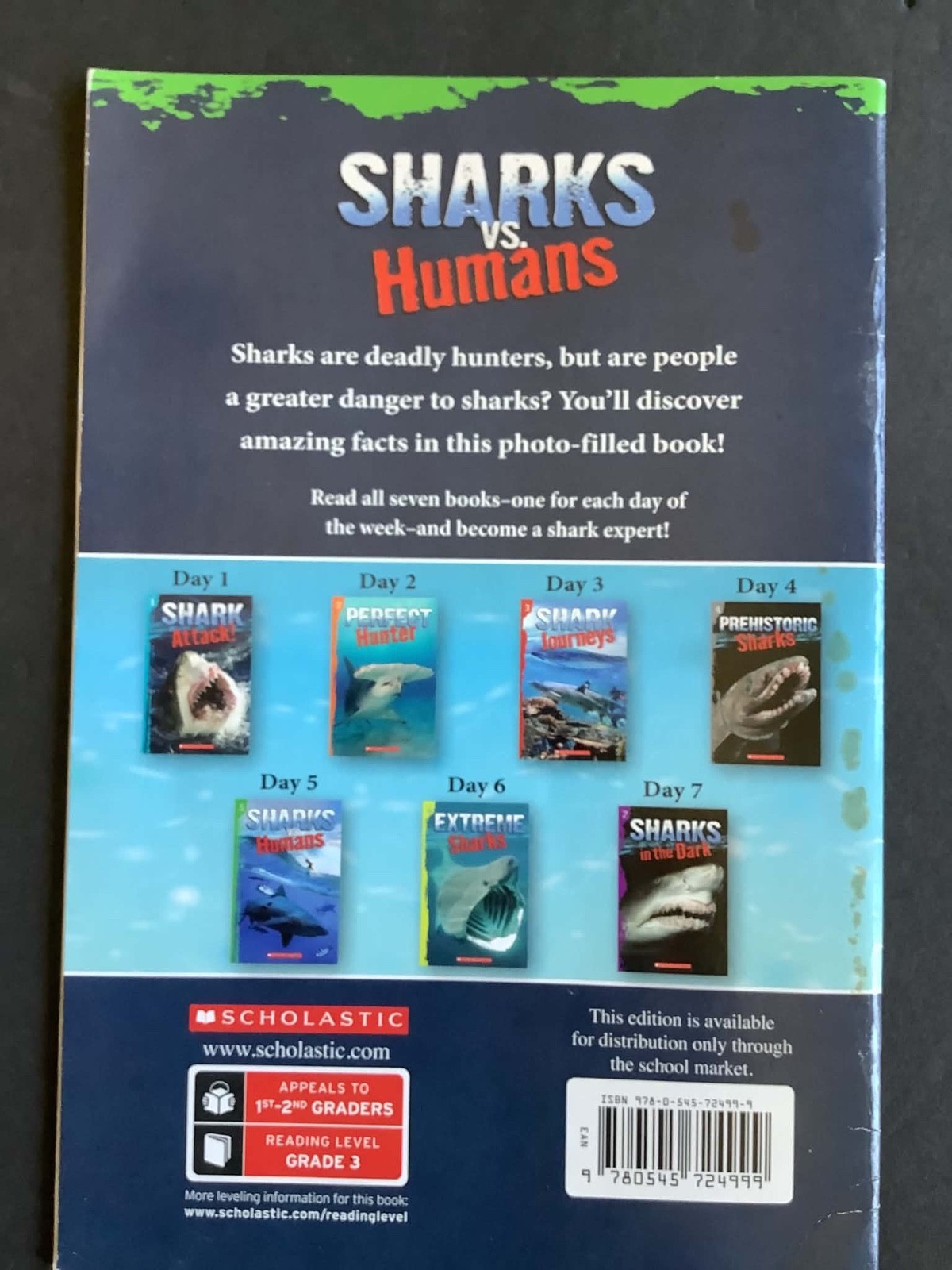 Set of 5 PERFECT HUNTER, SHARK JOURNEYS Books 2 through 6 – For those littles!