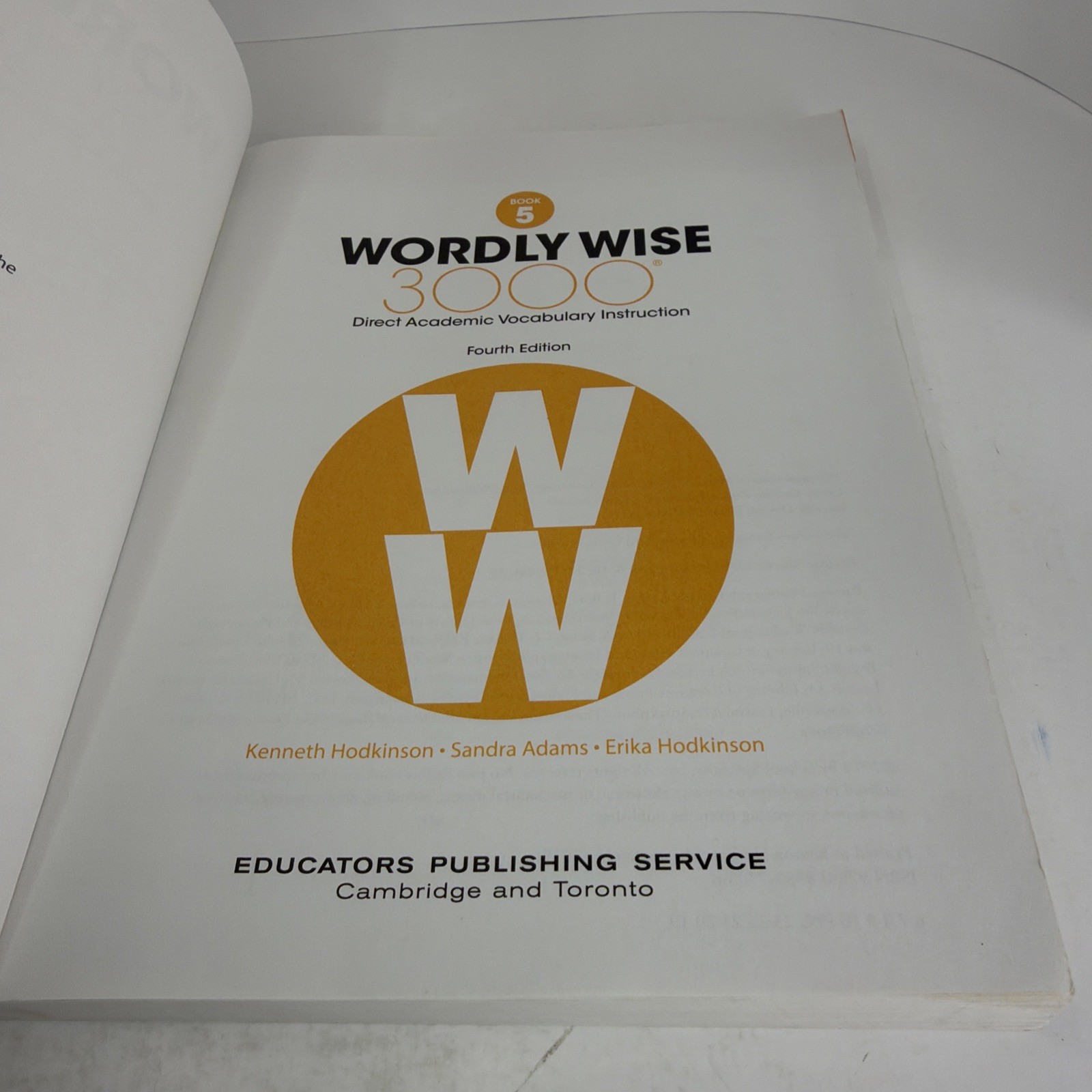Wordly Wise 3000: Book 5 Direct Academic Vocabulary Instruction 4th Ed. PB
