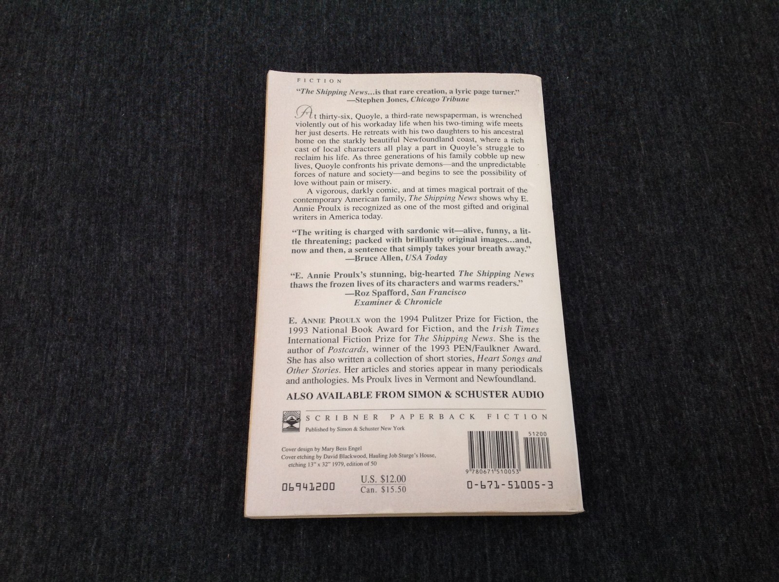 Shipping News by Annie Proulx (1994, Trade Paperback)