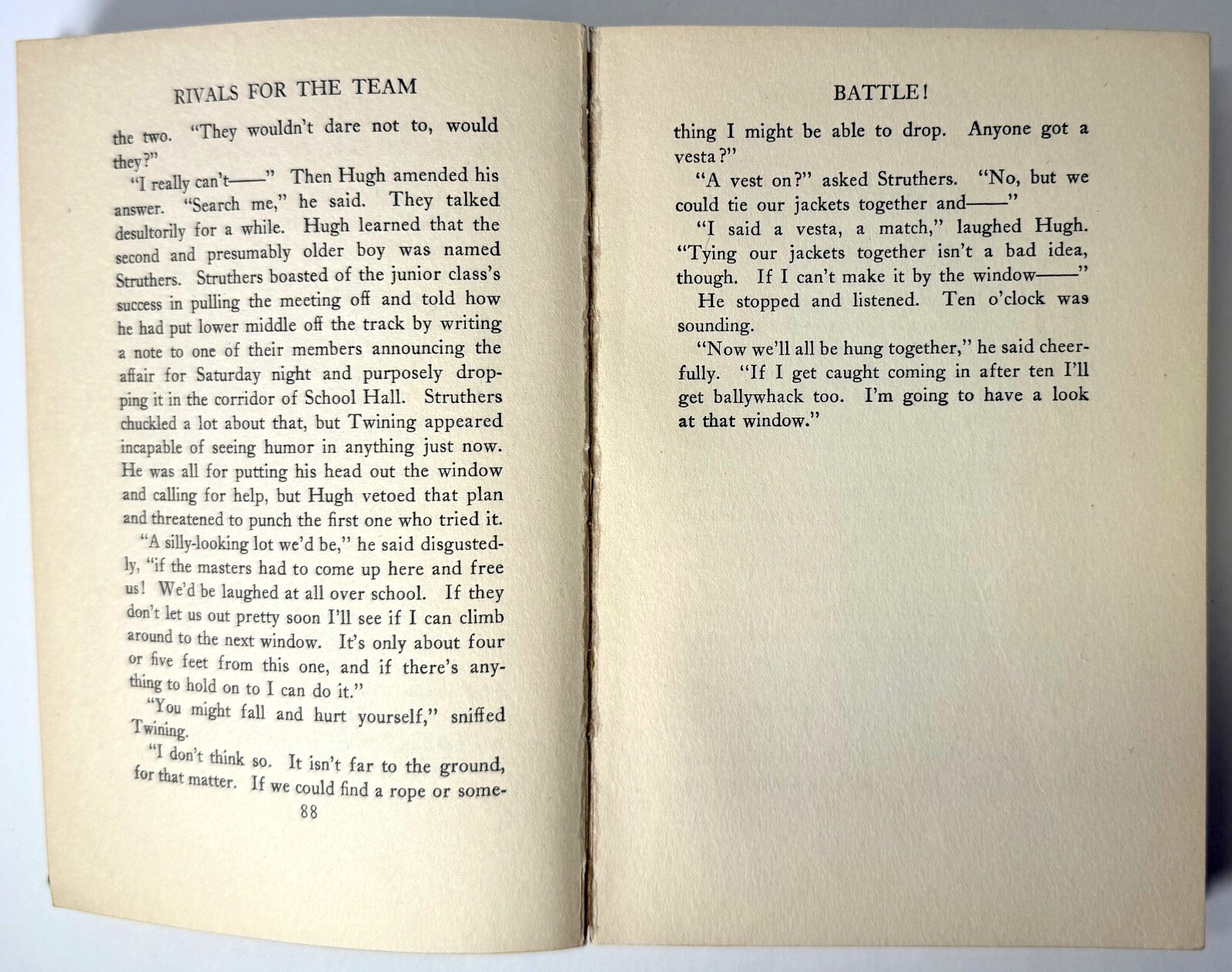 Rivals for the Team, Ralph Henry Barbour, 1916 1st edition Hardcover – Football