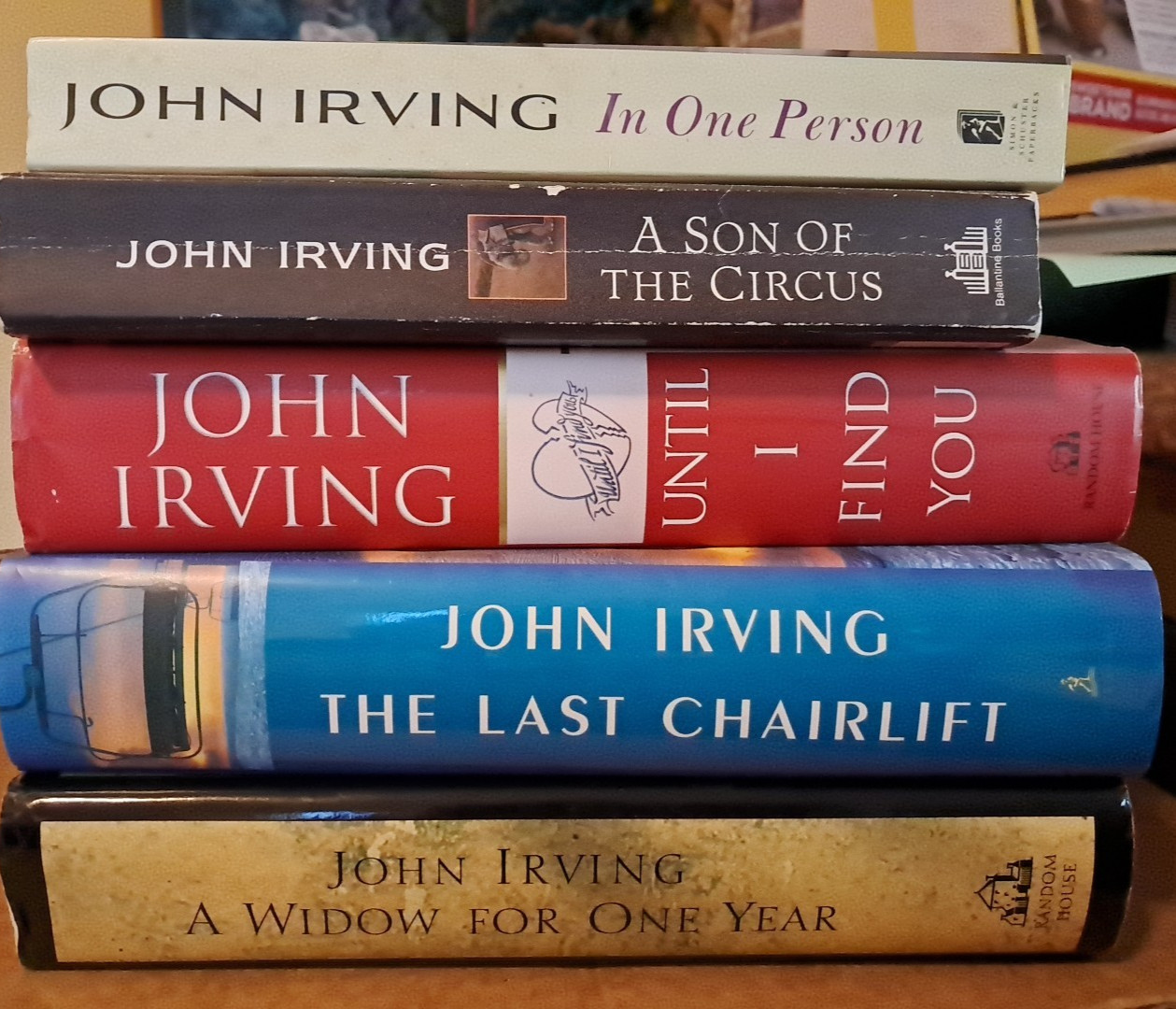 John Irving Lot Of 5 Books: 3 HB 1st Edition, 2 PB