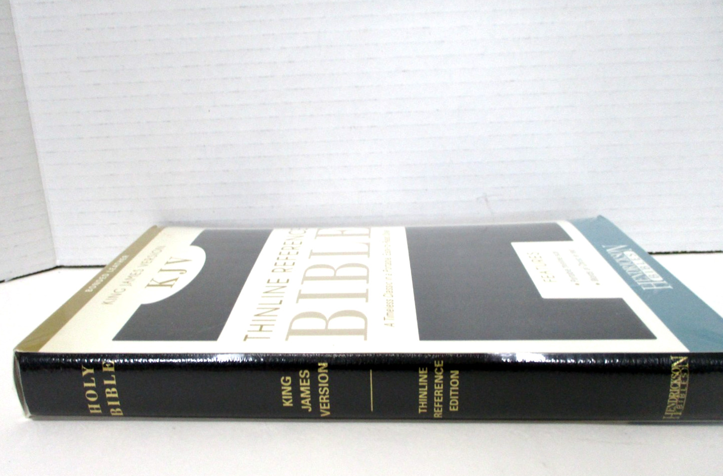 KJV Thinline Reference Bible Hendrickson Light Portable Black Bonded Leather