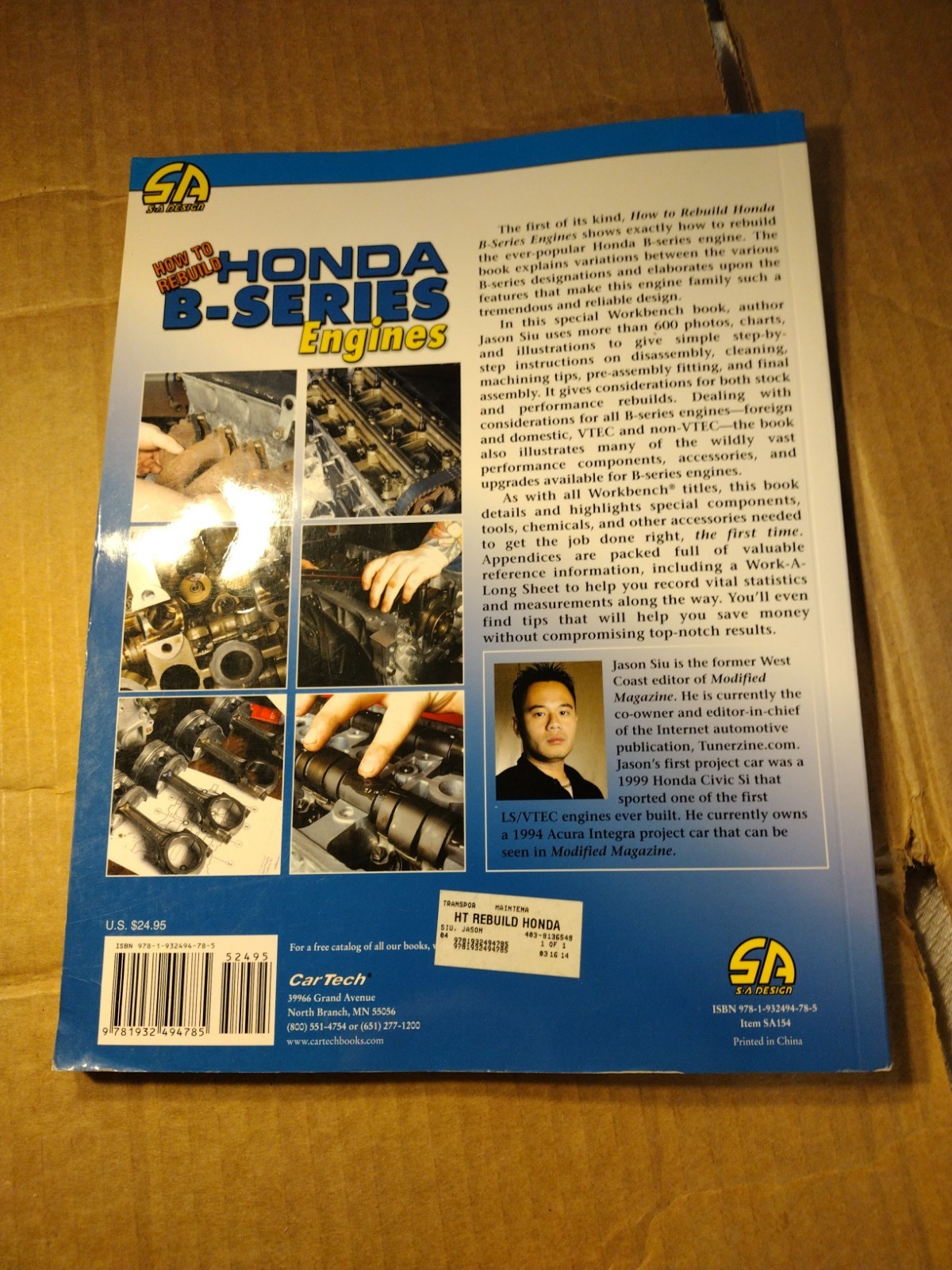 How to Rebuild Honda B-Series Engines by Jason Siu (2008, Trade Paperback)