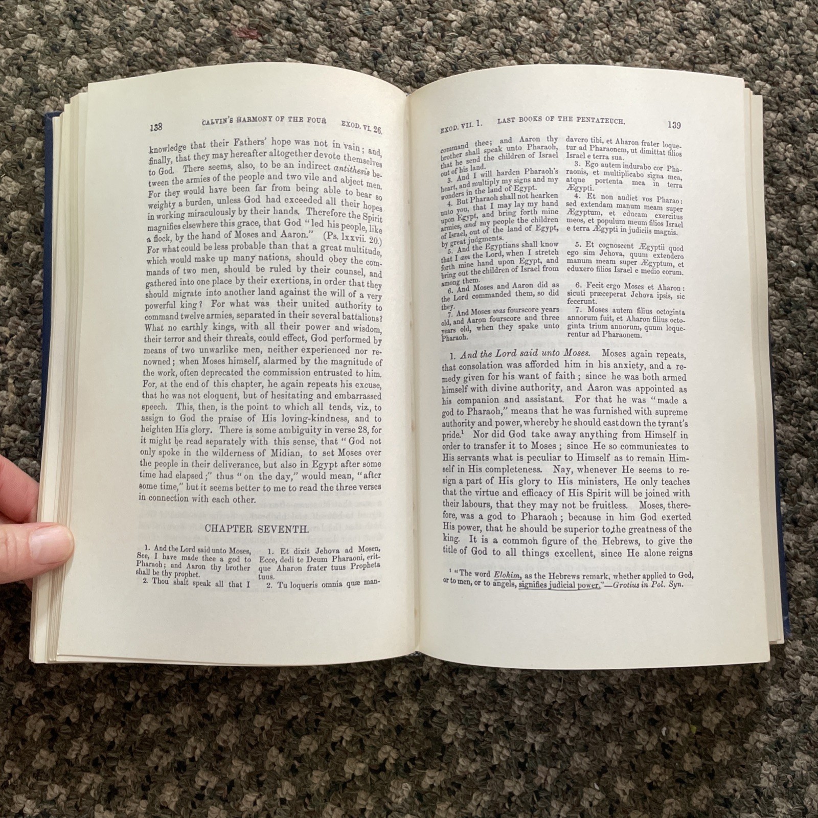 Calvin’s Commentary on Last 4 Books of Moses 4 Volume Set Eerdmans 1948 HB