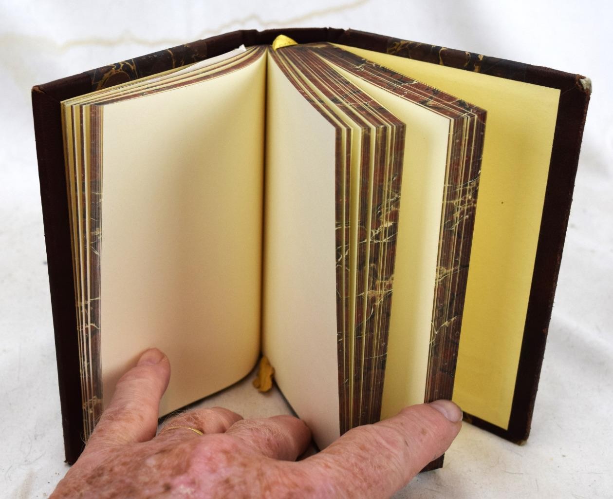 Fiorentina Italy Marbled Paper & Leather Cover Journal Book Unused