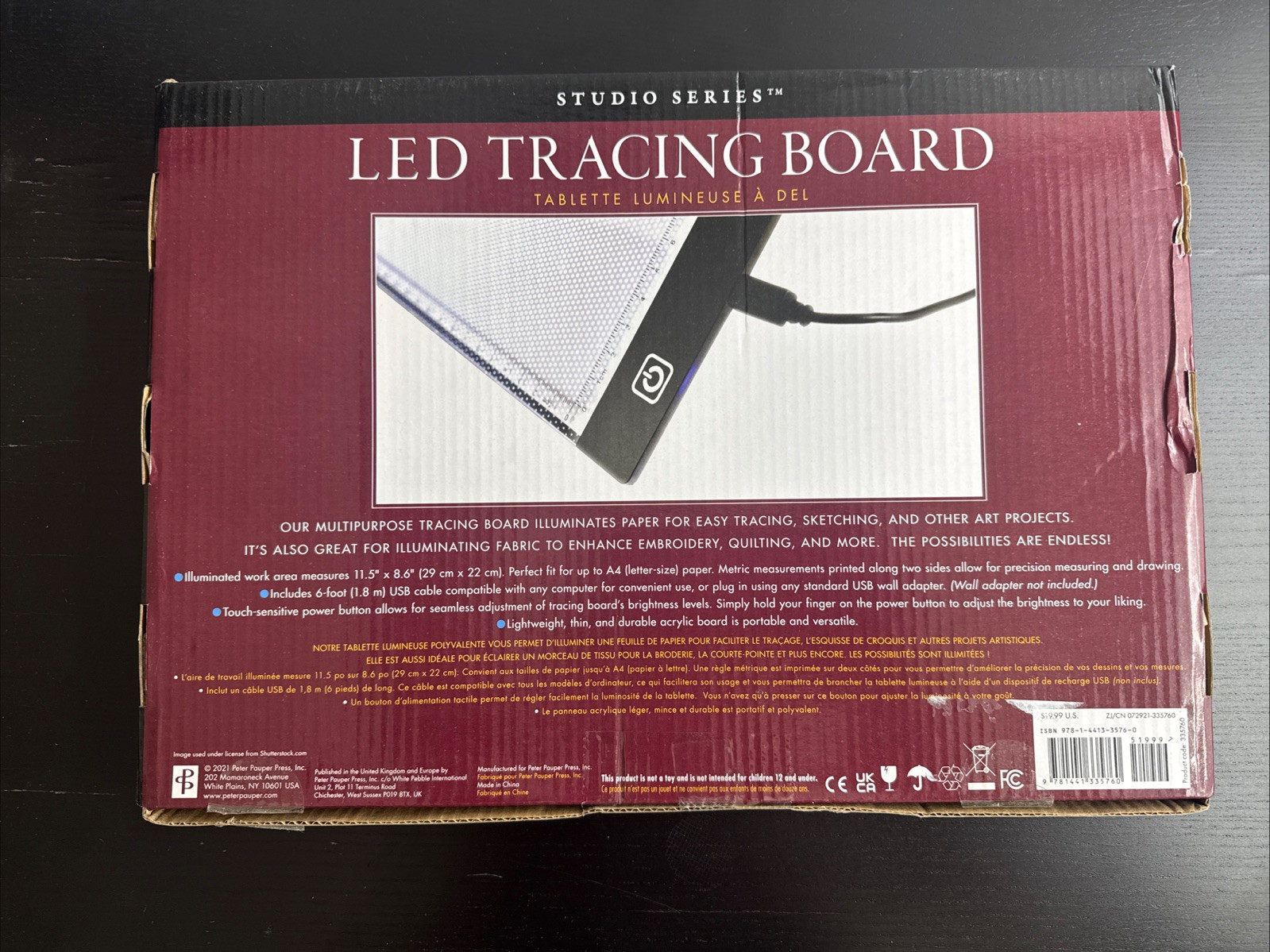 LED Tracing Pad by Inc. Peter Pauper Press (2021, Merchandise, Other)