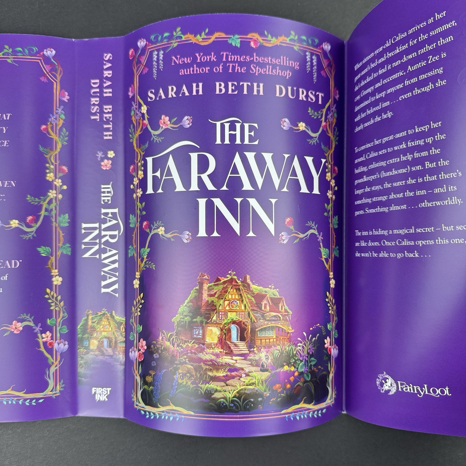 FairyLoot Sarah Beth Durst Signed The Faraway Inn Special Edition Sprayed Edges