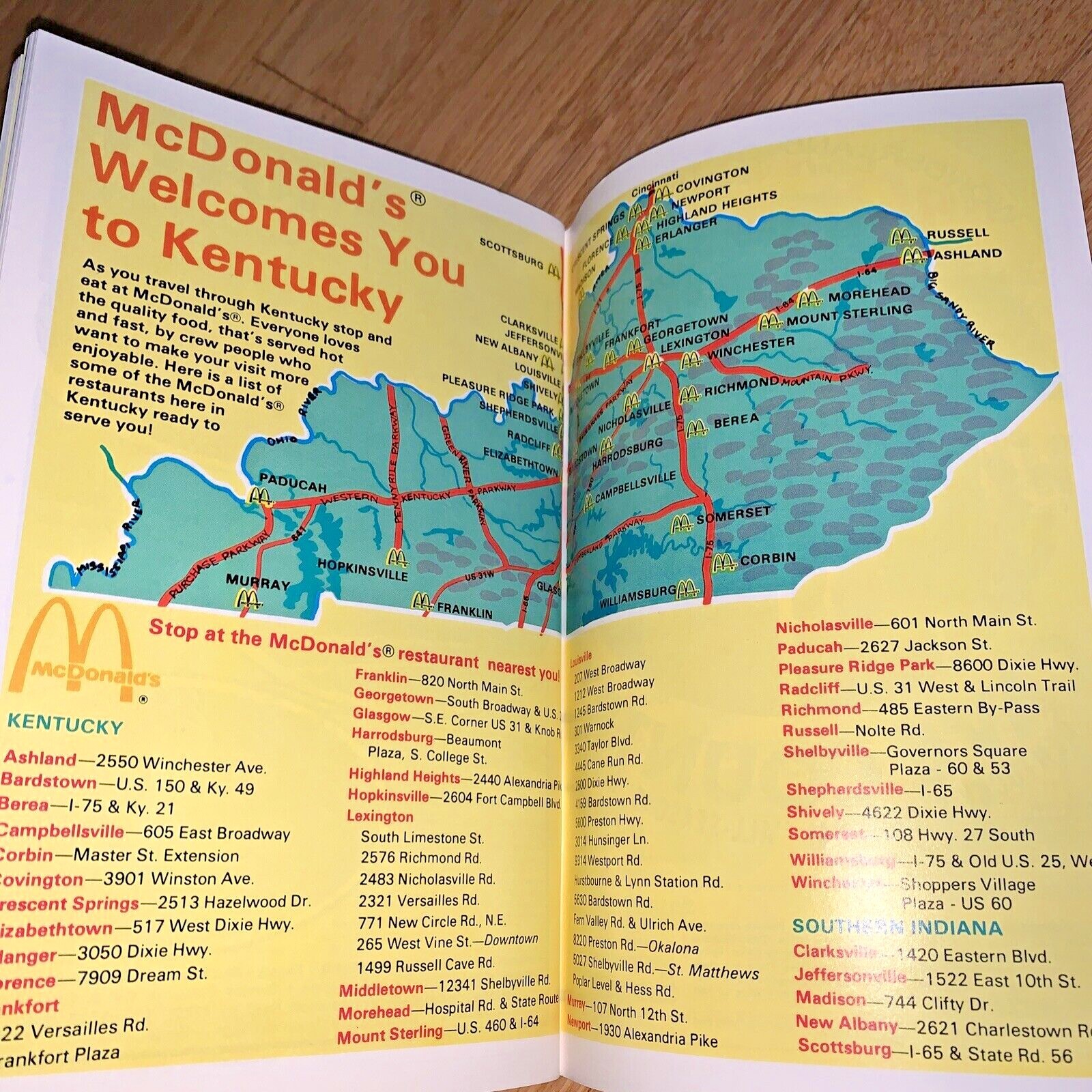 1979 KENTUCKY TRAVEL GUIDE Book 86 + pages GOVERNOR JULIAN CARROLL