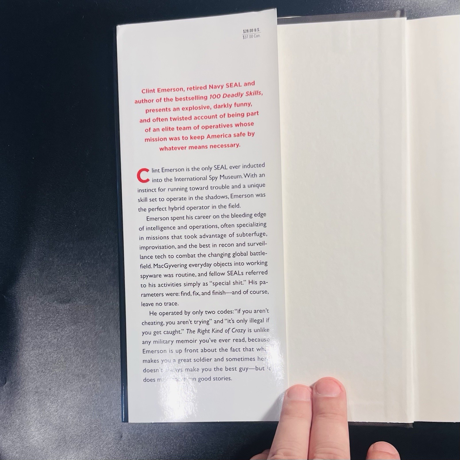 The Right Kind of Crazy Clint Emerson 2019 First Edition First Printing HC DJ
