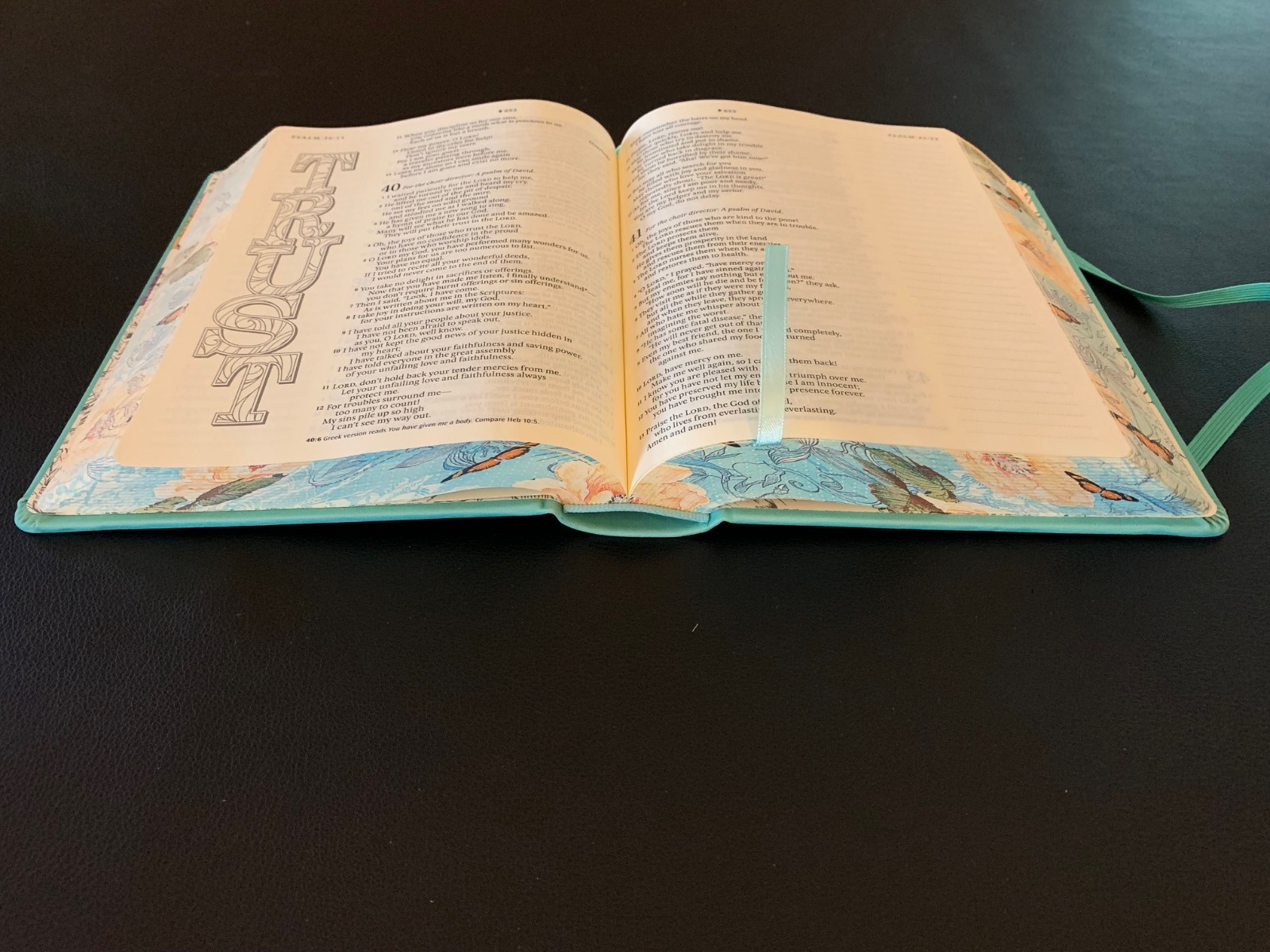 Inspire Bible NLT: New Living Translation- Aquamarine- Leatherlike- Filament-HC