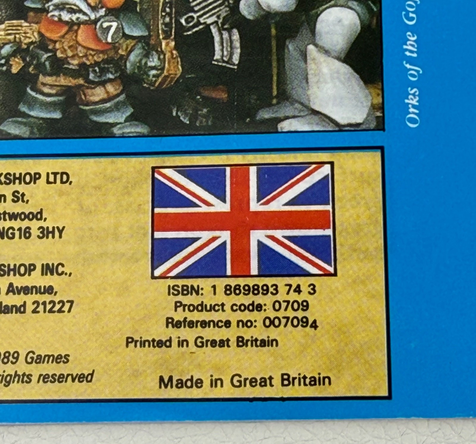 1989 Games Workshop Citadel Miniatures Painting Guide Blue Cover 15 Pg Softcover