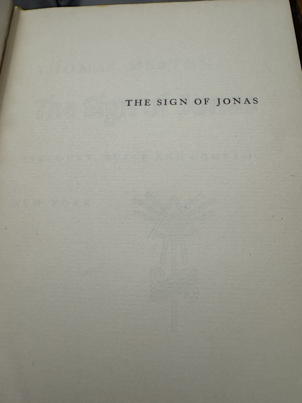 The Sign of Jonas by Thomas Merton 1953 First Edition Hardcover